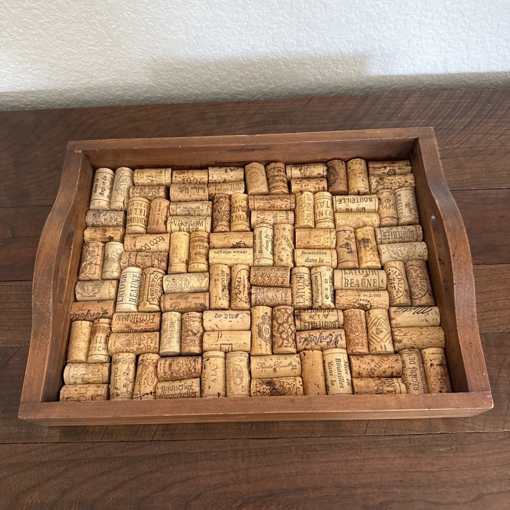 Wine Enthusiast Smooth Wood Serving Tray
